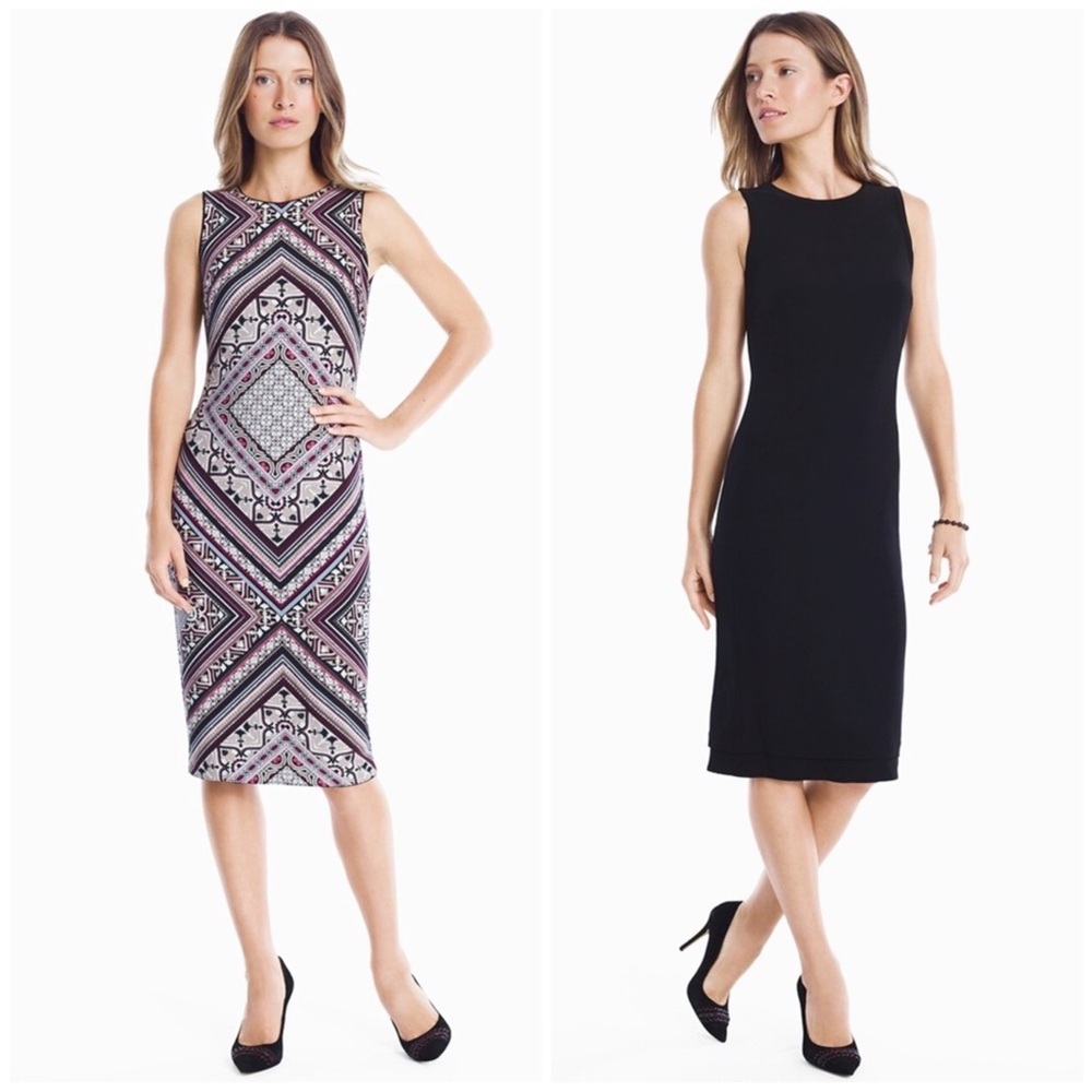 White House Black Market Reversible Sheath Dress (D-1)